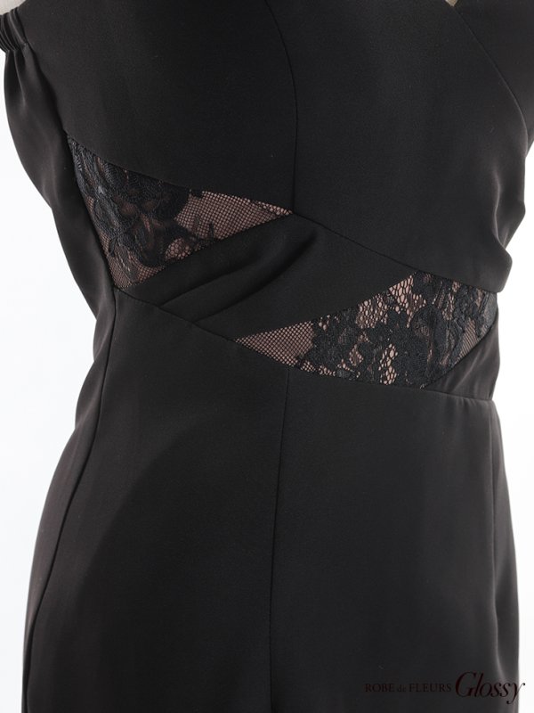 画像10: XSサイズあり【Glossy/グロッシー】マーメイド/ レース/ アシンメトリーフリル/ キャミ/ ロングドレス/ キャバドレスlong[OF08]