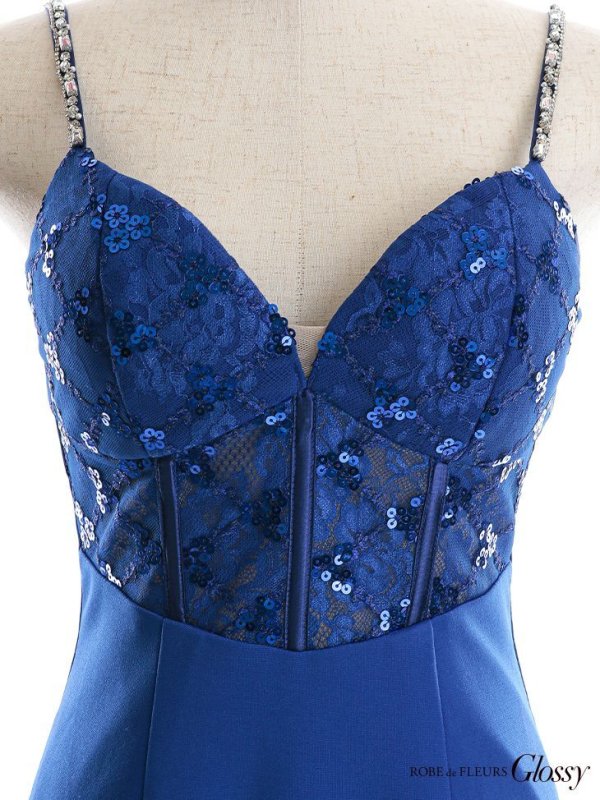 画像10: XSサイズあり【Glossy/グロッシー】キャミソール/ スパンコール/ レース/ コルセットデザイン/ タイト/ ミニドレス/ キャバドレス[OF08]