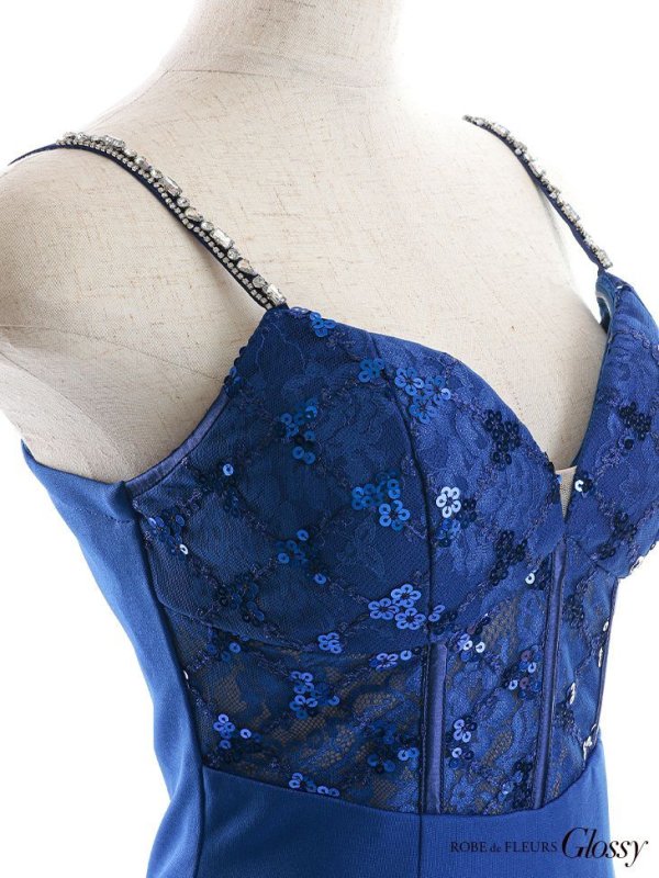 画像11: XSサイズあり【Glossy/グロッシー】キャミソール/ スパンコール/ レース/ コルセットデザイン/ タイト/ ミニドレス/ キャバドレス[OF08]