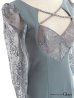 画像15: XS-Lサイズあり【ROBE de FLEURS Glossy/ローブ・ド・フルール グロッシー】クロスビジュー/ 五分袖/ 袖あり/ ストレッチ/ タイト/ ミニドレス/ キャバドレス[OF2]