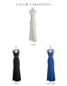 画像22: Lサイズあり【ROBE de FLEURS Glossy/ローブ・ド・フルール グロッシー】フロントジッパー/ ウエストシースルー/ ワンカラー/ ノースリーブ/ タイト/ スリット/ ロングドレス/ キャバドレスlong[OF2]