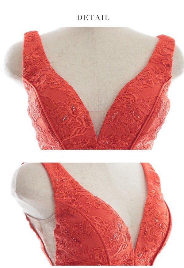 画像12: XSサイズあり【Glossy/グロッシー】フラワーモチーフ/ ノースリーブ/ 総レース/ アシンメトリー/ タイト/ ミニドレス/ キャバドレス[OF08]