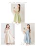 画像15: Lサイズあり【DEA. by ROBE de FLEURS/ディアバイローブドフルール】サマーツイード/ ビスチェ/ ノースリーブ/ ベルト付き/ 膝丈/ フレア/ ワンピース/ ミディアムドレス/ キャバドレス[OF2]