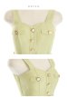 画像20: Lサイズあり【DEA. by ROBE de FLEURS/ディアバイローブドフルール】サマーツイード/ ビスチェ/ ノースリーブ/ ベルト付き/ 膝丈/ フレア/ ワンピース/ ミディアムドレス/ キャバドレス[OF2]