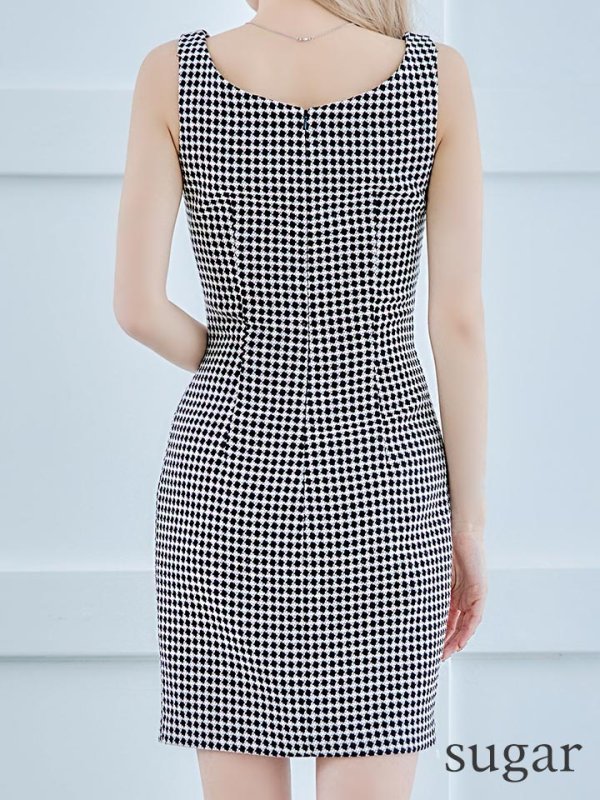 画像22: XSサイズあり【IRMA/イルマ】フロントジップ/ ビスチェ/ ウエストカット/ パールボタン/ タイト/ ミニドレス/ キャバドレス【HC02】