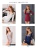 画像15: 【ROBE de FLEURS Glossy/ローブ・ド・フルール グロッシー】レーススリーブ/ 七分袖/ 長袖/ 袖あり/ ビジュー/ ストレッチ/ タイト/ ミニドレス/ キャバドレス[OF2]