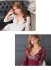 画像13: 【ROBE de FLEURS Glossy/ローブ・ド・フルール グロッシー】レーススリーブ/ 七分袖/ 長袖/ 袖あり/ ビジュー/ ストレッチ/ タイト/ ミニドレス/ キャバドレス[OF2]