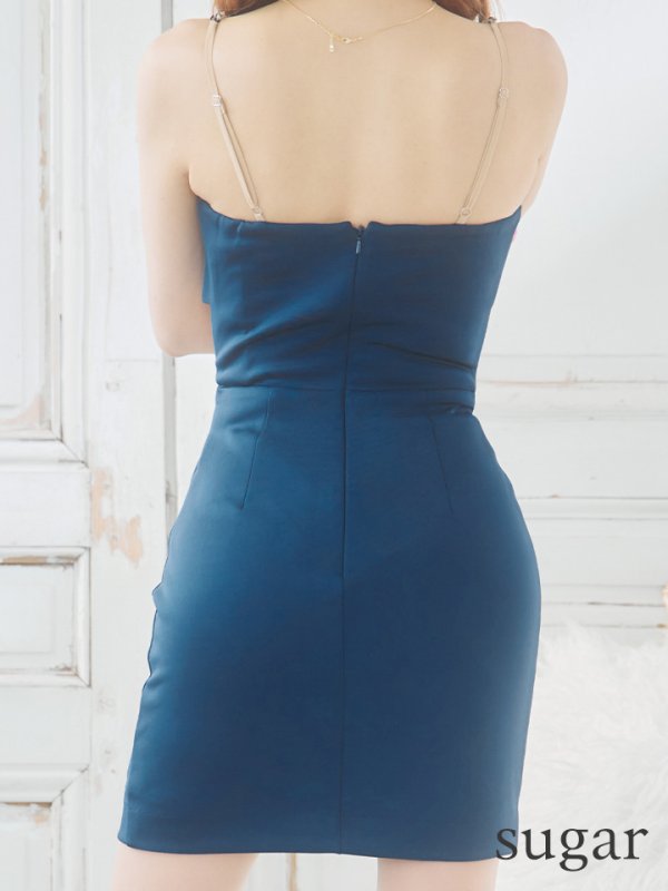 画像12: sugarオリジナルカラー・XSサイズあり【IRMA/イルマ】ビジューデザイン/ カットアウト/ キャミソール/ ワンカラー/ タイト/ ミニドレス/ キャバドレス【HC02】