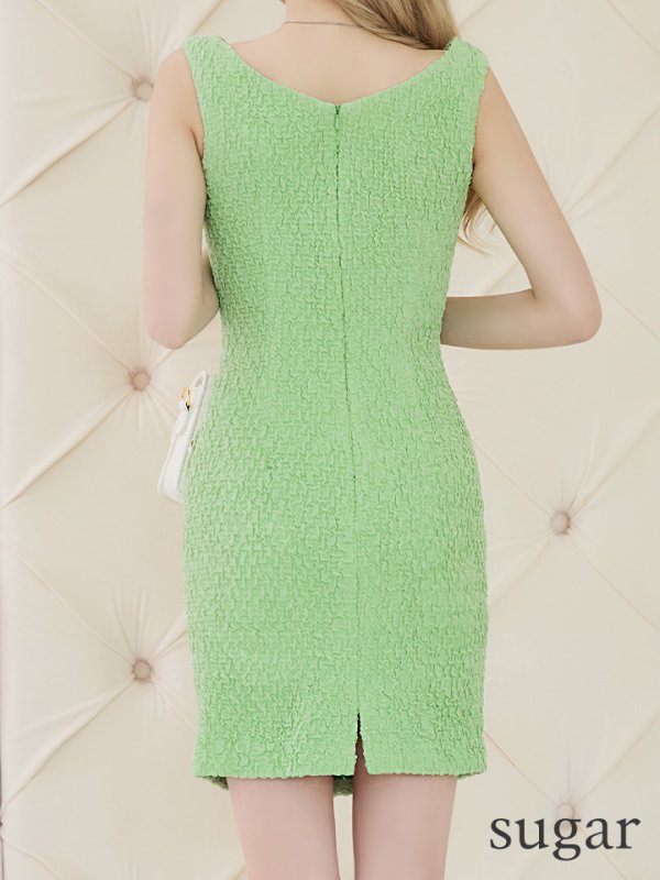 画像20: 門りょうちゃん着用 sugarオリジナルカラー・XSサイズあり【IRMA/イルマ】ウエストカット/ ビスチェ/ パールボタン/ ストレッチ/ タイト/ ミニドレス/ キャバドレス【HC02】