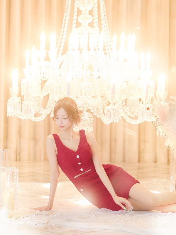 画像44: sugarオリジナルカラー・XSサイズあり【IRMA/イルマ】ウエストカット/ ビスチェ/ パールボタン/ ストレッチ/ タイト/ ミニドレス/ キャバドレス【HC02】