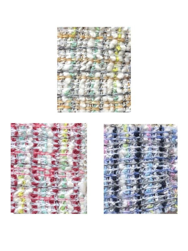 画像7: XSサイズあり【IRMA/イルマ】ミックスツイード/ ストレッチ/ フロントジップ/ チェーンライン/ 半袖/ パフスリーブ/ タイト/ ミニドレス/ キャバドレス【HC02】