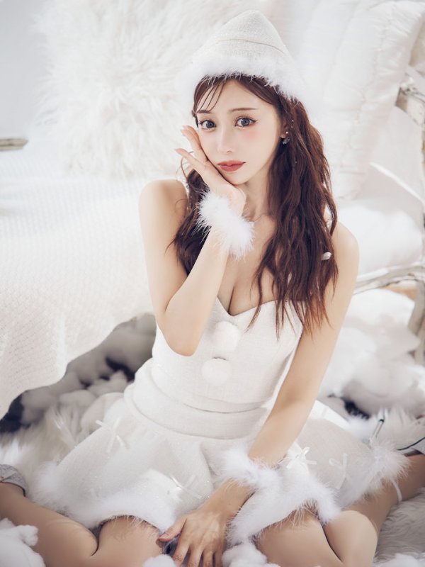 画像34: 【ノベルティ対象】【即日発送】【サンタコス 5点セット】【XS-Lサイズ/2カラー】セットアップフレアミニサンタ[YMT]