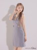 画像11: XSサイズあり【ROBE de FLEURS Glossy/ローブ・ド・フルール グロッシー】襟付き/ レザーベルトデザイン/ ノースリーブ/ シンプル/ ワンカラー/ タイト/ ミニドレス/ キャバドレス[OF2]