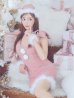 画像2: 【即日発送！】【サンタコス 4点セット】【XS-XLサイズ/3カラー】ショルダーリボンビジューサンタ[YMT] (2)