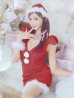 画像12: 【即日発送！】【サンタコス 4点セット】【XS-XLサイズ/3カラー】ショルダーリボンビジューサンタ[YMT]