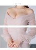 画像25: Lサイズあり【DEA. by ROBE de FLEURS/ディアバイローブドフルール】チュールスリーブ/ オフショル/ 長袖/ 総レース/ マーメイド/ ミモレ丈/ ミディアムドレス/ キャバドレス[OF2]