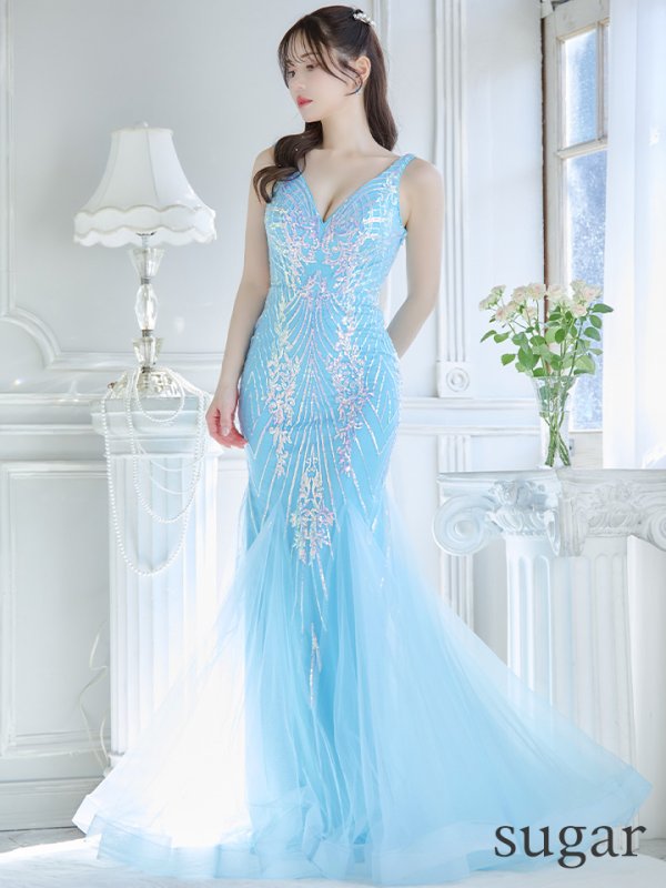 画像11: 【JEAN MACLEAN/ジャンマクレーン】マーメイド/ ノースリーブ/ スパンコール刺繍/ スピンドル/ ロングドレス/ キャバドレスlong[OF2A]