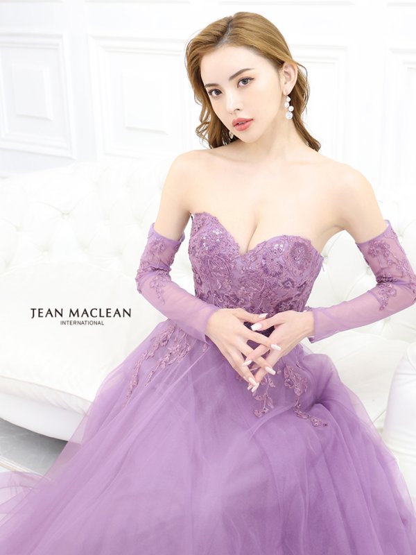 画像12: Lサイズあり【JEAN MACLEAN/ジャンマクレーン】ベア/ オフショル/ 2way/ ロングスリーブ/ 袖あり/ 刺繍/ ネットレース/ プリンセス/ ロングドレス/ キャバドレス long[OF2A]