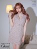 画像13: XS-Lサイズあり【ROBE de FLEURS Glossy/ローブ・ド・フルール グロッシー】ツイード/ チョーカー風/ ベルト/ ノースリーブ/ タイト/ ミニドレス/ キャバドレス[OF2]