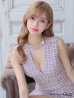 画像17: XS-Lサイズあり【ROBE de FLEURS Glossy/ローブ・ド・フルール グロッシー】ツイード/ チョーカー風/ ベルト/ ノースリーブ/ タイト/ ミニドレス/ キャバドレス[OF2]