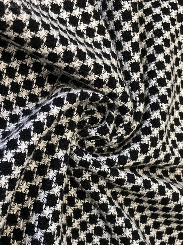 画像14: Lサイズあり【JEAN MACLEAN/ジャンマクレーン】ジャガード/ ボタン/ ストレッチ/ ノースリーブ/ タイト/ ミディアムドレス/ キャバドレス【HC02】