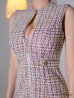 画像17: XSサイズあり【ROBE de FLEURS Glossy/ローブ・ド・フルール グロッシー】ジッパー/ ニットツイード/ シンプル/ ノースリーブ/ ストレッチ/ タイト/ ミニドレス/ キャバドレス[OF2]