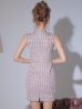 画像19: XSサイズあり【ROBE de FLEURS Glossy/ローブ・ド・フルール グロッシー】ジッパー/ ニットツイード/ シンプル/ ノースリーブ/ ストレッチ/ タイト/ ミニドレス/ キャバドレス[OF2]