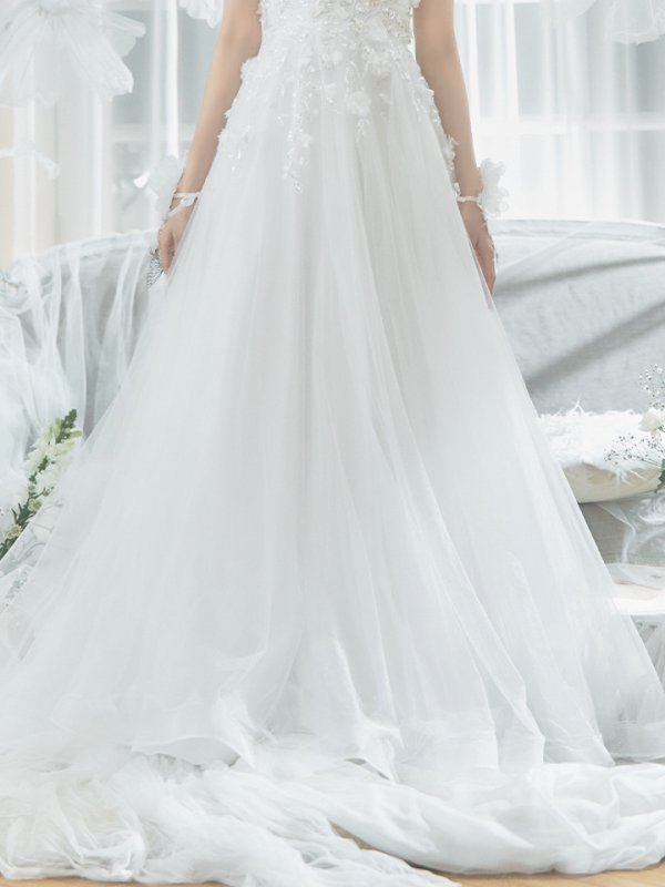 画像18: 【関西コレクション着用】Lサイズあり【JEAN MACLEAN/ジャンマクレーン】ワンカラー/ 刺繍/ ネットレース/ ノースリーブ/ Aライン/ フレア/ ロングドレス/ キャバドレス long[OF2A]