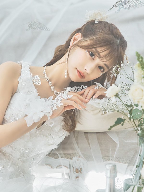 画像10: 【関西コレクション着用】Lサイズあり【JEAN MACLEAN/ジャンマクレーン】ワンカラー/ 刺繍/ ネットレース/ ノースリーブ/ Aライン/ フレア/ ロングドレス/ キャバドレス long[OF2A]