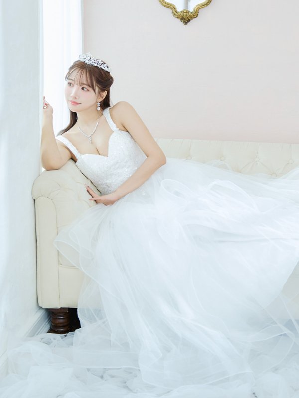 画像15: Lサイズあり【JEAN MACLEAN/ジャンマクレーン】スパンコール刺繍/ チュール/ ノースリーブ/ Aライン/ フレア/ ロングドレス/ キャバドレス long[OF2A]