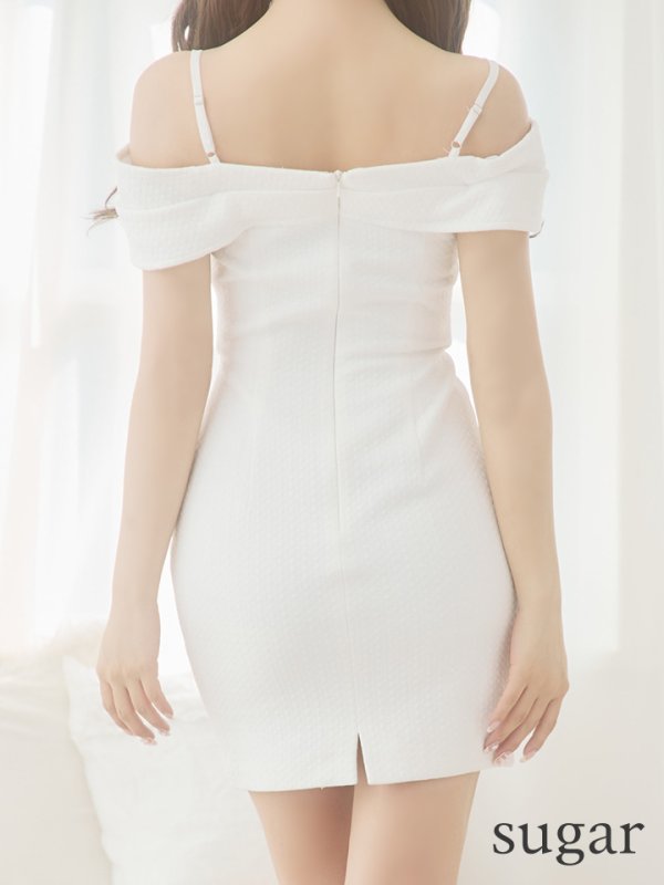 画像20: XSサイズあり【IRMA/イルマ】ワンカラー/ ビジュー/ カットアウト/ オフショル/ タイト/ ミニドレス/ キャバドレス【HC02】