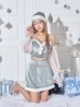 画像35: 【即日発送！】【サンタコス 4点セット】【S-Lサイズ/2カラー】オフショルロングスリーブセットアップサンタコスプレ[YMT]