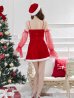 画像5: 【即日発送！】【サンタコス 4点セット】【S-Lサイズ/2カラー】オフショルロングスリーブセットアップサンタコスプレ[YMT]