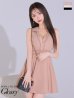 画像3: XSサイズあり【ROBE de FLEURS Glossy/ローブ・ド・フルール グロッシー】ノースリーブ/ バストオープン/ パイピング/ フレア/ ワンピース/ ミニドレス/ キャバドレス[OF2]