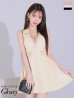 画像21: XSサイズあり【ROBE de FLEURS Glossy/ローブ・ド・フルール グロッシー】ノースリーブ/ バストオープン/ パイピング/ フレア/ ワンピース/ ミニドレス/ キャバドレス[OF2]