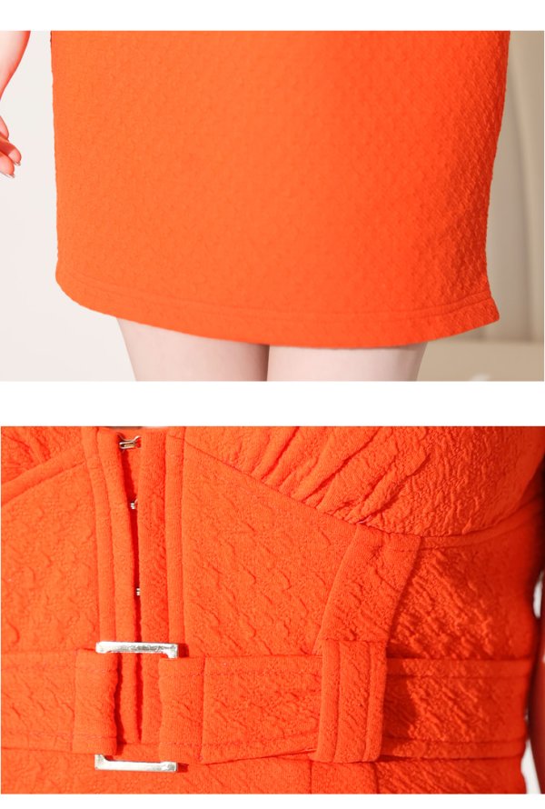 画像14: XSサイズあり【Glossy/グロッシー】ベルトデザイン/ ハートカット/ スマート/ キャミ/ タイト/ ミニドレス/ キャバドレス[OF08]