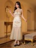画像19: Lサイズあり【ROBE de FLEURS Glossy/ローブ・ド・フルール グロッシー】ノースリーブ/ バストカット/ シアー/ ロング/ キャバドレスlong[OF2]