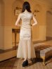 画像22: Lサイズあり【ROBE de FLEURS Glossy/ローブ・ド・フルール グロッシー】ノースリーブ/ バストカット/ シアー/ ロング/ キャバドレスlong[OF2]