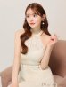 画像6: Lサイズあり【DEA.by ROBE de FLEURS/ディアバイローブドフルール】ホルターネック/ バックリボン/ レース/ フレア/ ワンピース/ ミモレ丈/ ミディアムドレス/ キャバドレス long[OF2]