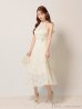 画像7: Lサイズあり【DEA.by ROBE de FLEURS/ディアバイローブドフルール】ホルターネック/ バックリボン/ レース/ フレア/ ワンピース/ ミモレ丈/ ミディアムドレス/ キャバドレス long[OF2]