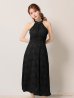 画像10: Lサイズあり【DEA.by ROBE de FLEURS/ディアバイローブドフルール】ホルターネック/ バックリボン/ レース/ フレア/ ワンピース/ ミモレ丈/ ミディアムドレス/ キャバドレス long[OF2]