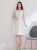 画像6: Lサイズあり【DEA. by ROBE de FLEURS/ディアバイローブドフルール】トレンチ/ ツイード/ ノースリーブ/ 膝丈/ Aライン/ フレア/ ワンピース/ ミディアムドレス/ キャバドレス[OF2]