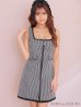 画像6: XSサイズあり【ROBE de FLEURS/ローブドフルール】ツイード/ ジップ/ スクエアカット/ ノースリーブ/ フレア/ 千鳥 /ミニドレス/ キャバドレス[OF2]