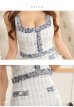 画像13: XS-Lサイズあり【DEA.by ROBE de FLEURS/ディアバイローブドフルール】ツイード/ ボタン/ スクエアネック/ セットアップ/ Aライン/ ミニドレス/ キャバドレス[OF2]