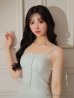 画像6: XSサイズあり【ROBE de FLEURS/ローブドフルール】ラメツイード/ プリーツスカート/ キャミソール/ セットアップ/ フレア/ ミニドレス/ キャバドレス[OF2]