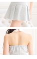 画像14: XSサイズあり【ROBE de FLEURS/ローブドフルール】ツイード/ ジップ/ 襟付き/ ホルター/ プリーツ/ フレア/ セットアップ/ ミニドレス/ キャバドレス[OF2]