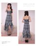 画像20: XSサイズあり【ROBE de FLEURS/ローブドフルール】ラメチェックツイード/ オーガンジー/ ロング/ セットアップ/ 裾フリル/ ロングドレス/ キャバドレス[OF2]