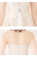 画像14: XSサイズあり【ROBE de FLEURS/ローブドフルール】サイドシアー/ フロントジップ/ ビジュー/ フレア/ ミニドレス/ キャバドレス[OF2]