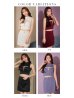 画像15: XSサイズあり【ROBE de FLEURS Glossy/ローブ・ド・フルール グロッシー】フロントジップ/ ノースリーブ/ ストレッチ/ 無地/ ワンカラー/ タイト/ セットアップ/ ミニドレス/ キャバドレス[OF2]