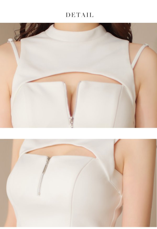 ホワイト モデル:みゆ 身長:160cm 着用サイズ:Sサイズ